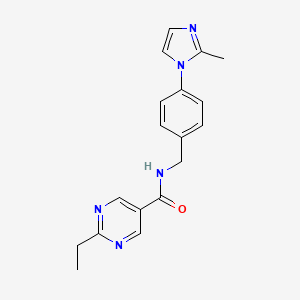 2-ethyl-N-[4-(2-methyl-1H-imidazol-1-yl)benzyl]-5-pyrimidinecarboxamide