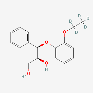 B562557 (2RS,3RS)-3-(2-Ethoxy-d5-phenoxy)-1,2-dihydroxy-3-phenylpropane CAS No. 1276340-65-8