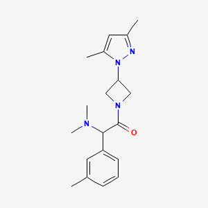 2-[3-(3,5-dimethyl-1H-pyrazol-1-yl)-1-azetidinyl]-N,N-dimethyl-1-(3-methylphenyl)-2-oxoethanamine