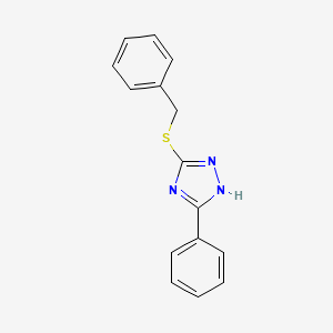 molecular formula C15H13N3S B5625610 3-(benzylthio)-5-phenyl-4H-1,2,4-triazole 