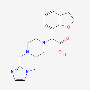 2,3-dihydro-1-benzofuran-7-yl{4-[(1-methyl-1H-imidazol-2-yl)methyl]piperazin-1-yl}acetic acid