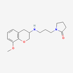 1-{3-[(8-methoxy-3,4-dihydro-2H-chromen-3-yl)amino]propyl}-2-pyrrolidinone