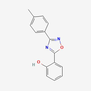 molecular formula C15H12N2O2 B5625666 2-[3-(4-methylphenyl)-1,2,4-oxadiazol-5-yl]phenol 