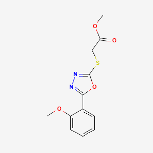 methyl {[5-(2-methoxyphenyl)-1,3,4-oxadiazol-2-yl]thio}acetate