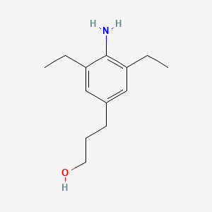 B562574 3-(4-Amino-3,5-diethylphenyl)propan-1-OL CAS No. 1076198-78-1