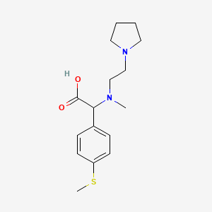 molecular formula C16H24N2O2S B5625751 [methyl(2-pyrrolidin-1-ylethyl)amino][4-(methylthio)phenyl]acetic acid 