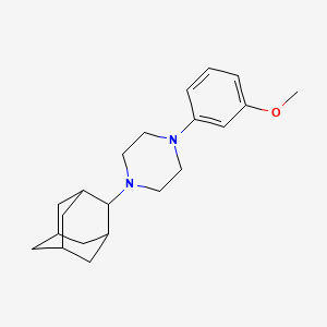 molecular formula C21H30N2O B5625760 1-(2-adamantyl)-4-(3-methoxyphenyl)piperazine 