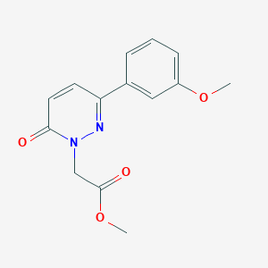 molecular formula C14H14N2O4 B5625816 methyl [3-(3-methoxyphenyl)-6-oxo-1(6H)-pyridazinyl]acetate 