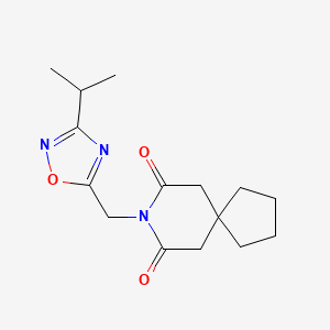 8-[(3-isopropyl-1,2,4-oxadiazol-5-yl)methyl]-8-azaspiro[4.5]decane-7,9-dione