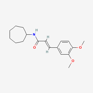 N-cycloheptyl-3-(3,4-dimethoxyphenyl)acrylamide