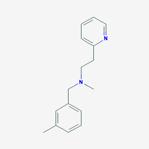 molecular formula C16H20N2 B5625858 N-methyl-N-(3-methylbenzyl)-2-(2-pyridinyl)ethanamine 
