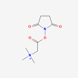 molecular formula C9H15BrN2O4 B562586 N,N,N-三甲基甘氨酸-N-羟基琥珀酰亚胺酯溴化物 CAS No. 42014-55-1