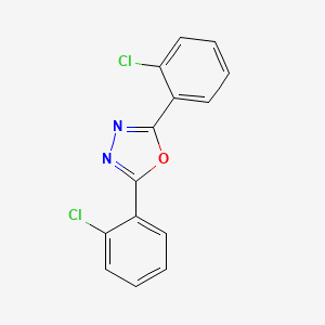 molecular formula C14H8Cl2N2O B5625870 2,5-双(2-氯苯基)-1,3,4-恶二唑 CAS No. 2492-02-6