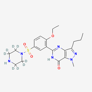 molecular formula C21H28N6O4S B562590 N-去甲西地那非-d8 CAS No. 1185168-06-2