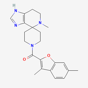 1'-[(3,6-dimethyl-1-benzofuran-2-yl)carbonyl]-5-methyl-1,5,6,7-tetrahydrospiro[imidazo[4,5-c]pyridine-4,4'-piperidine]