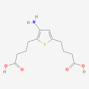 4,4'-(3-amino-2,5-thienediyl)dibutanoic acid