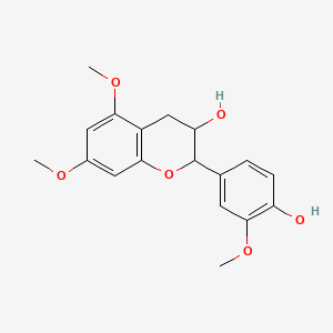molecular formula C18H20O6 B562597 3,4'-Dihydroxy-3',5,7-trimethoxyflavan CAS No. 97914-19-7
