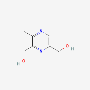 molecular formula C7H10N2O2 B562598 [6-(Hydroxymethyl)-5-methylpyrazin-2-yl]methanol CAS No. 104670-22-6