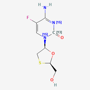 molecular formula C8H10FN3O3S B562600 恩曲他滨-13C,15N2 CAS No. 1217820-69-3