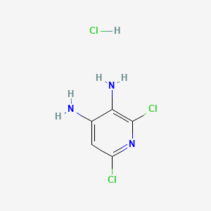 molecular formula C5H6Cl3N3 B562602 3,4-二氨基-2,6-二氯吡啶盐酸盐 CAS No. 89603-10-1