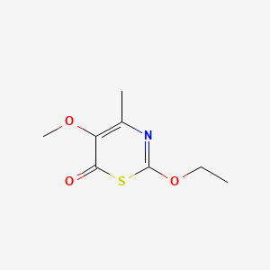 molecular formula C8H11NO3S B562605 2-Ethoxy-5-methoxy-4-methyl-6H-1,3-thiazin-6-one CAS No. 107938-82-9