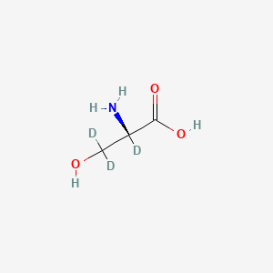 molecular formula C3H7NO3 B562606 L-丝氨酸 (2,3,3-D3) CAS No. 105591-10-4