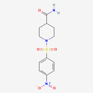 1-[(4-nitrophenyl)sulfonyl]-4-piperidinecarboxamide