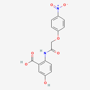 5-hydroxy-2-{[(4-nitrophenoxy)acetyl]amino}benzoic acid