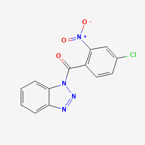 molecular formula C13H7ClN4O3 B5626107 1-(4-chloro-2-nitrobenzoyl)-1H-1,2,3-benzotriazole 