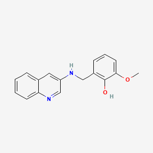 molecular formula C17H16N2O2 B5626110 2-methoxy-6-[(3-quinolinylamino)methyl]phenol 