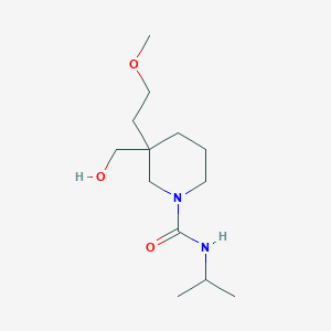 molecular formula C13H26N2O3 B5626111 3-(hydroxymethyl)-N-isopropyl-3-(2-methoxyethyl)-1-piperidinecarboxamide 