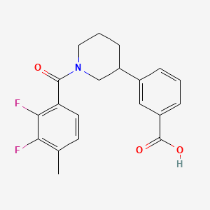3-[1-(2,3-difluoro-4-methylbenzoyl)piperidin-3-yl]benzoic acid