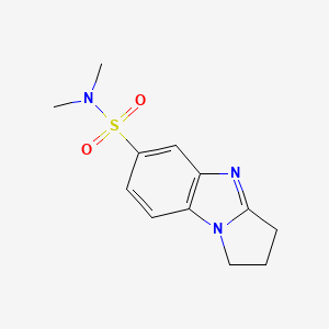 molecular formula C12H15N3O2S B5626152 N,N-dimethyl-2,3-dihydro-1H-pyrrolo[1,2-a]benzimidazole-6-sulfonamide 