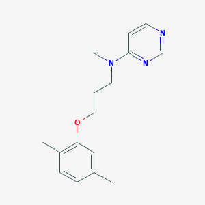 molecular formula C16H21N3O B5626184 N-[3-(2,5-dimethylphenoxy)propyl]-N-methylpyrimidin-4-amine 