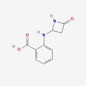 molecular formula C10H10N2O3 B562627 2-[(4-Oxo-2-azetidinyl)amino]benzoic acid CAS No. 109880-68-4
