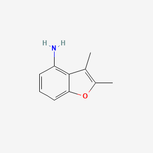 molecular formula C10H11NO B562629 2,3-Dimethylbenzofuran-4-amine CAS No. 19822-55-0
