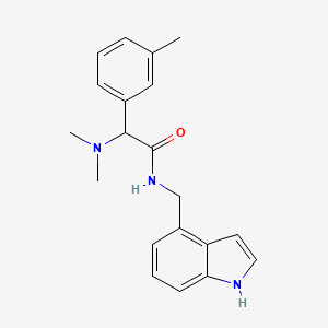 2-(dimethylamino)-N-(1H-indol-4-ylmethyl)-2-(3-methylphenyl)acetamide