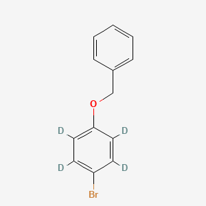 molecular formula C13H11BrO B562632 4-(溴苯基)醚-d4 苄基 CAS No. 1185020-84-1