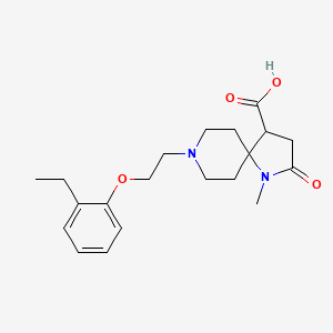8-[2-(2-ethylphenoxy)ethyl]-1-methyl-2-oxo-1,8-diazaspiro[4.5]decane-4-carboxylic acid