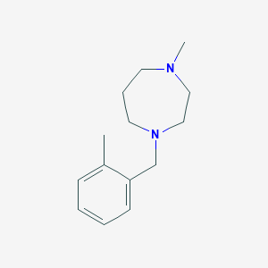 molecular formula C14H22N2 B5626356 1-methyl-4-(2-methylbenzyl)-1,4-diazepane 