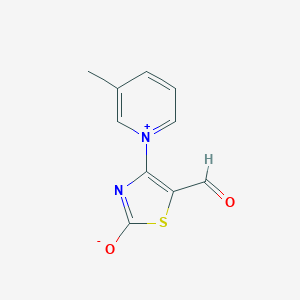 molecular formula C10H8N2O2S B5626381 5-formyl-4-(3-methyl-1-pyridiniumyl)-1,3-thiazol-2-olate 