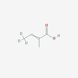 molecular formula C₅H₅D₃O₂ B562642 Tiglic Acid-d3 CAS No. 19146-57-7
