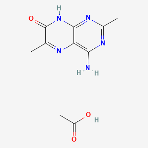 4-Amino-2,6-dimethyl-7(8H)-pteridone Acetic Acid Salt
