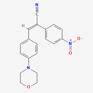 3-[4-(4-morpholinyl)phenyl]-2-(4-nitrophenyl)acrylonitrile