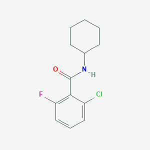molecular formula C13H15ClFNO B5626510 2-chloro-N-cyclohexyl-6-fluorobenzamide 