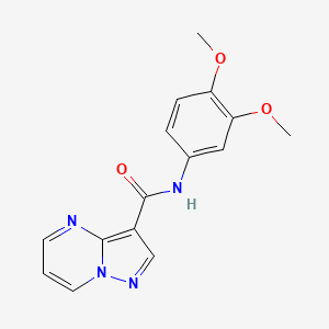 N-(3,4-dimethoxyphenyl)pyrazolo[1,5-a]pyrimidine-3-carboxamide