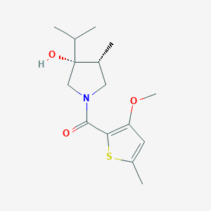 (3R*,4R*)-3-isopropyl-1-[(3-methoxy-5-methyl-2-thienyl)carbonyl]-4-methyl-3-pyrrolidinol