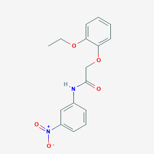 molecular formula C16H16N2O5 B5626591 2-(2-ethoxyphenoxy)-N-(3-nitrophenyl)acetamide 