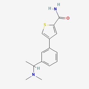 4-{3-[1-(dimethylamino)ethyl]phenyl}thiophene-2-carboxamide