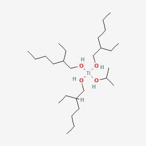 molecular formula C27H62O4Ti B562664 Titanium, tris(2-ethyl-1-hexanolato)(2-propanolato)-, (beta-4)- CAS No. 106193-76-4